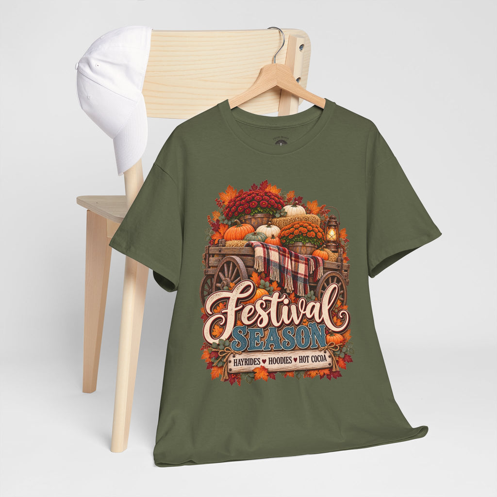 Festival Season Pumpkin Wagon T‑Shirt