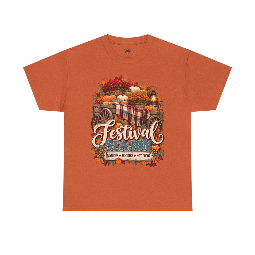 Festival Season Pumpkin Wagon T‑Shirt