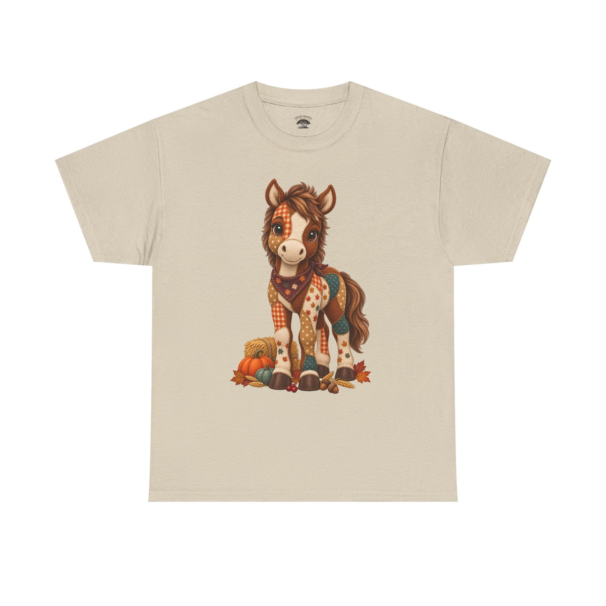 Patchwork Fall Horse T-Shirt