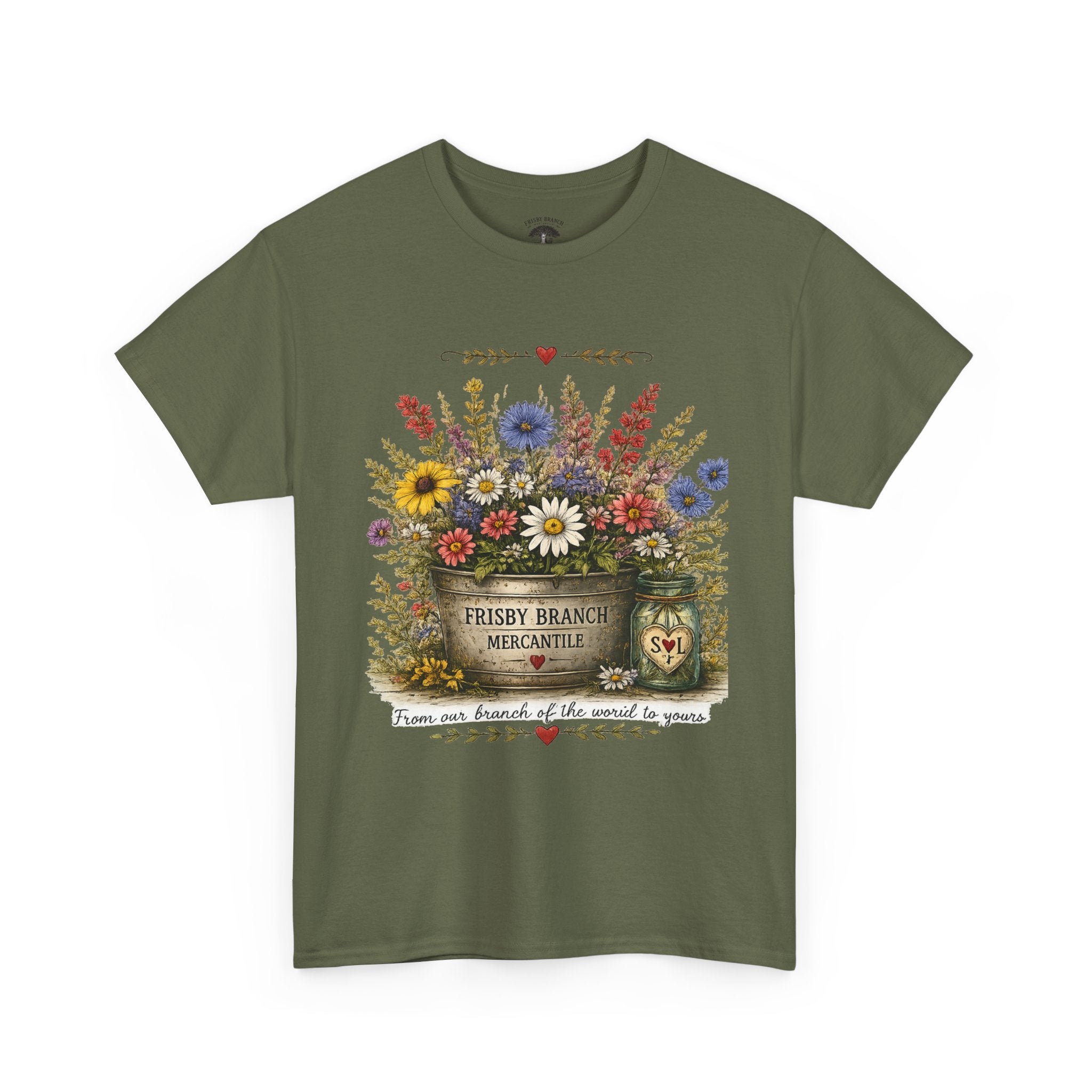 Wildflower Bouquet Tee | Country Floral Shirt | Frisby Branch Mercantile