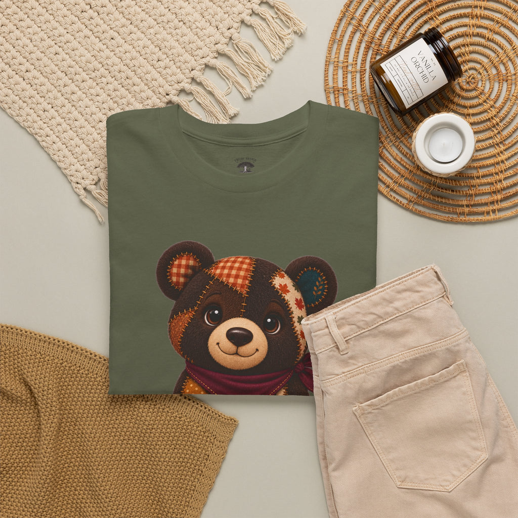 Patchwork Fall Bear T-Shirt