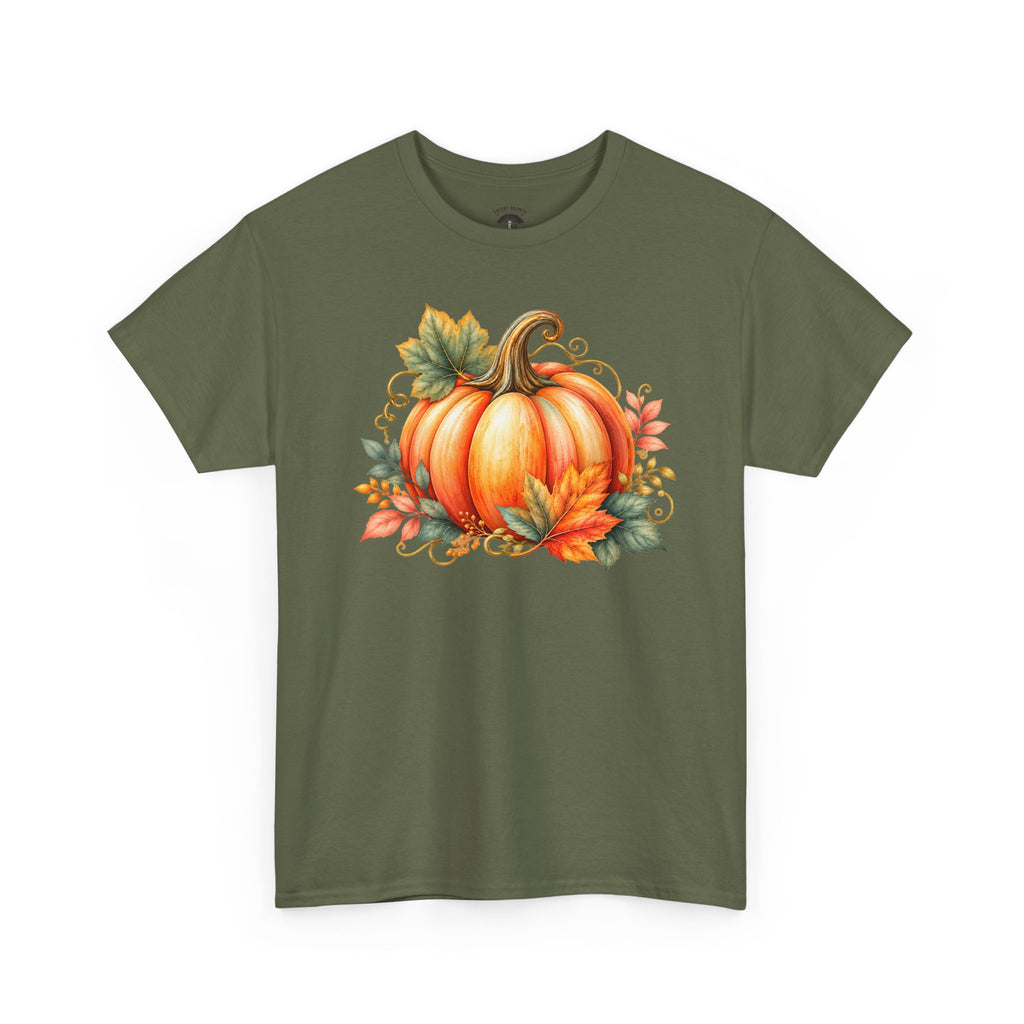 Pumpkin Autumn Graphic Tee — Fall Harvest Shirt