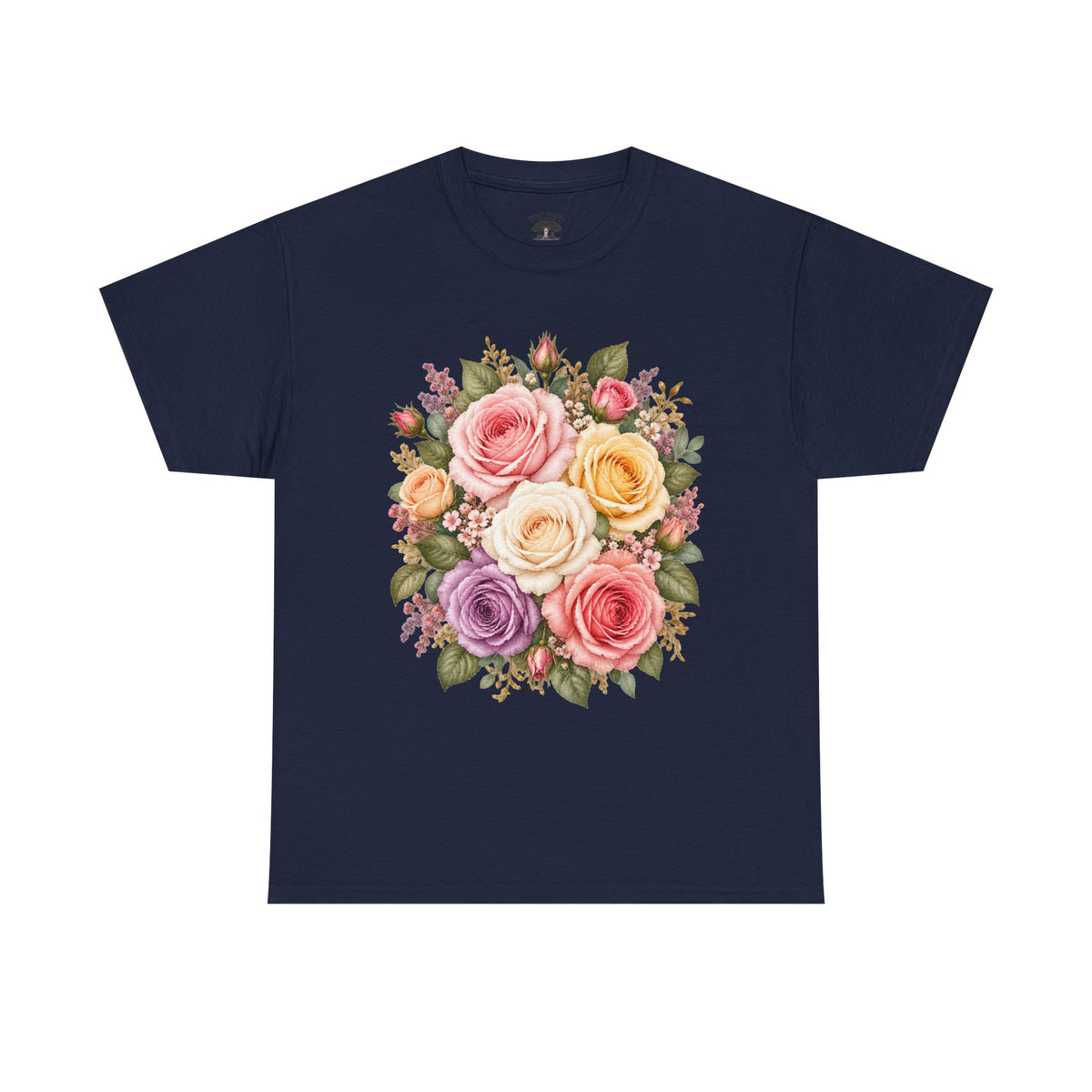Floral Rose Bouquet T‑Shirt — Vintage Pastel Garden Tee