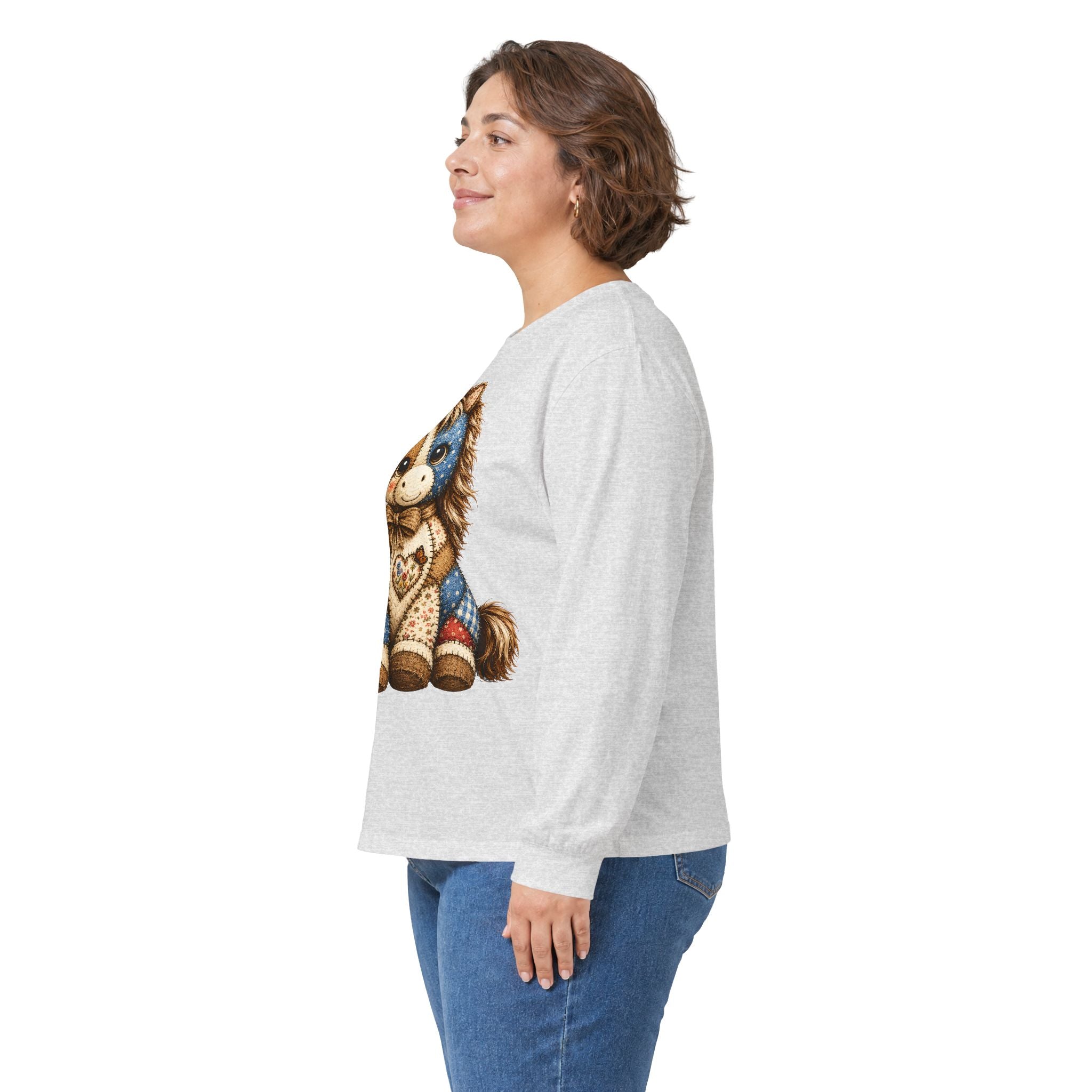 Patriotic Patchwork Pony Long Sleeve Tee