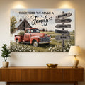 Personalized Farmhouse Family Old Truck Wall Art