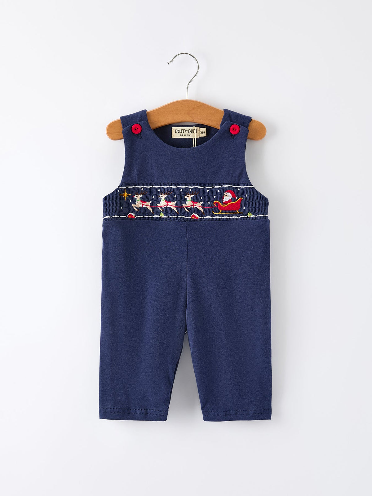 Baby Boys Santa Sleigh Christmas Romper