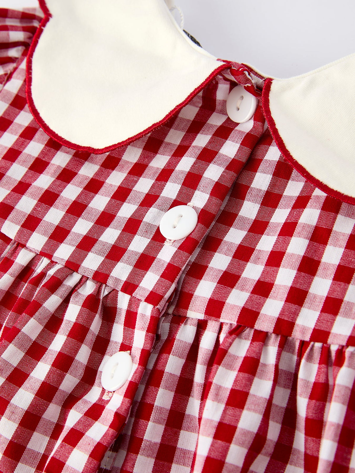 Girls Christmas Tree Plaid Dress