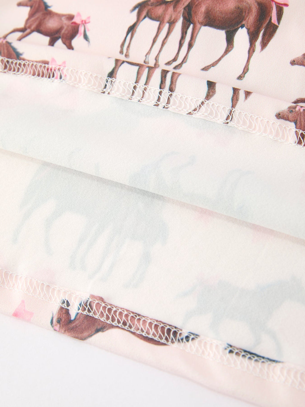 Western Horse Smocked Girls Dress