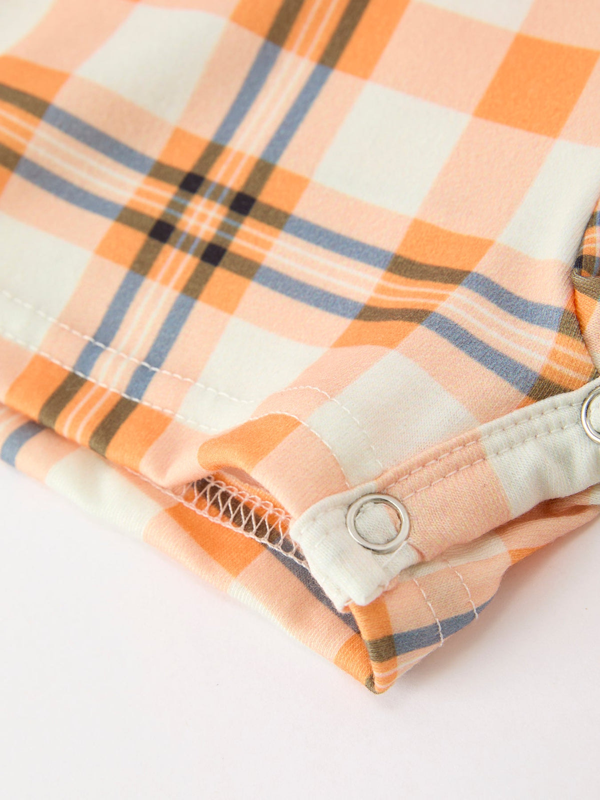 Boys Halloween Plaid Smocked JonJon Romper