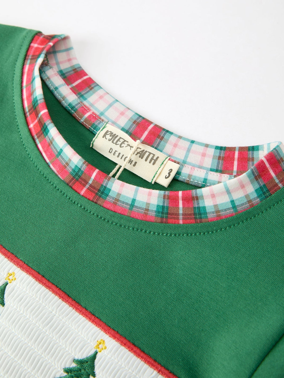 Boys Christmas Tree Plaid Outfit Set