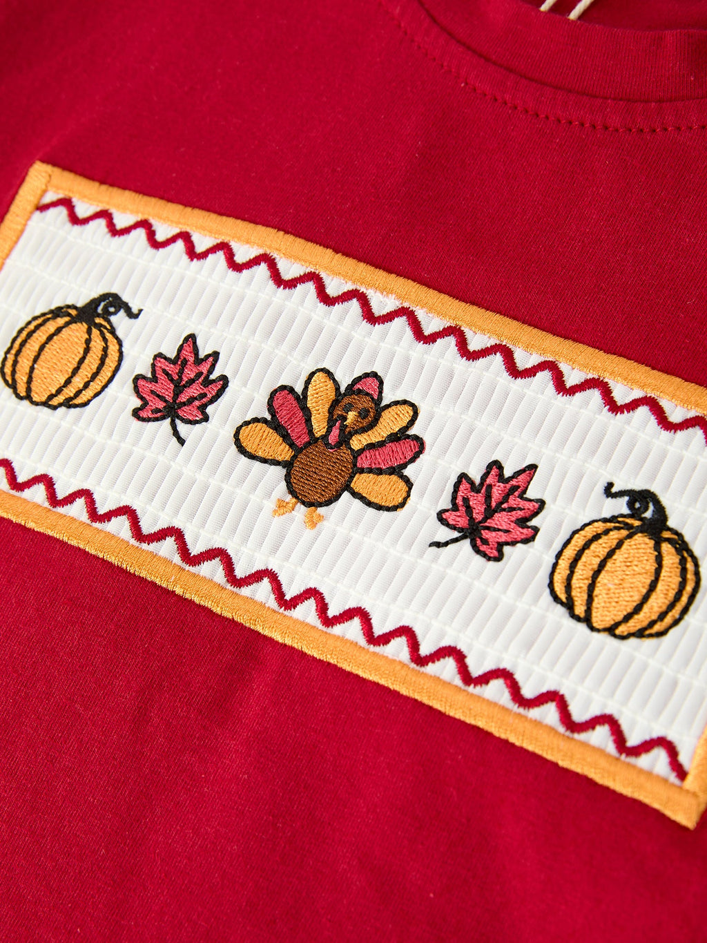 Boys Thanksgiving Turkey & Pumpkin Outfit Set