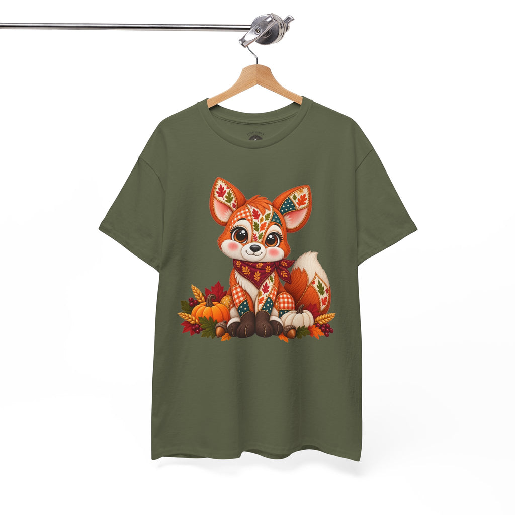 Patchwork Fall Fox T-Shirt
