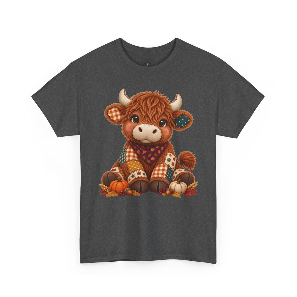 Patchwork Fall Cow T-Shirt