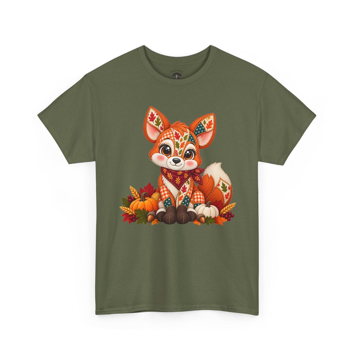 Patchwork Fall Fox T-Shirt