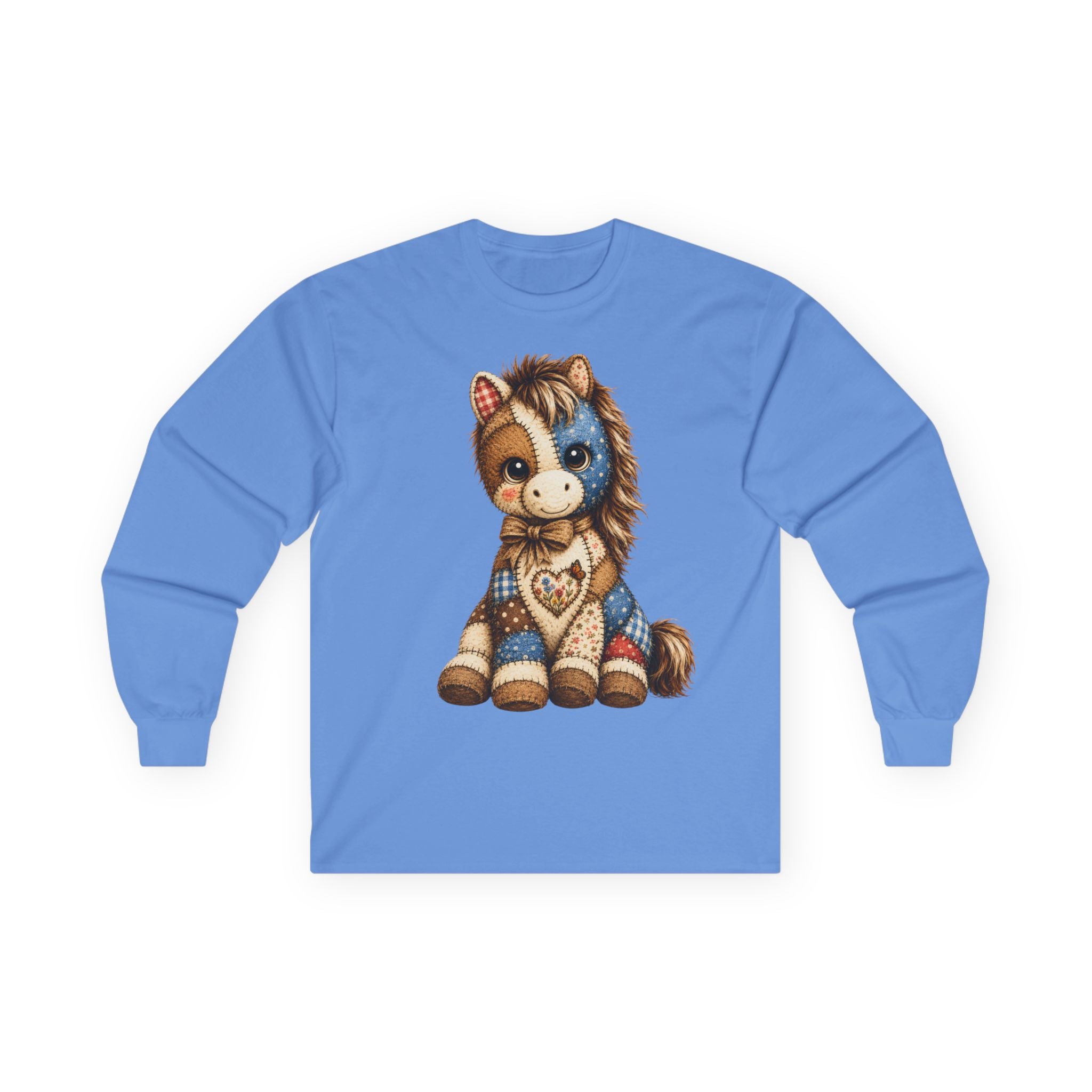 Patriotic Patchwork Pony Long Sleeve Tee