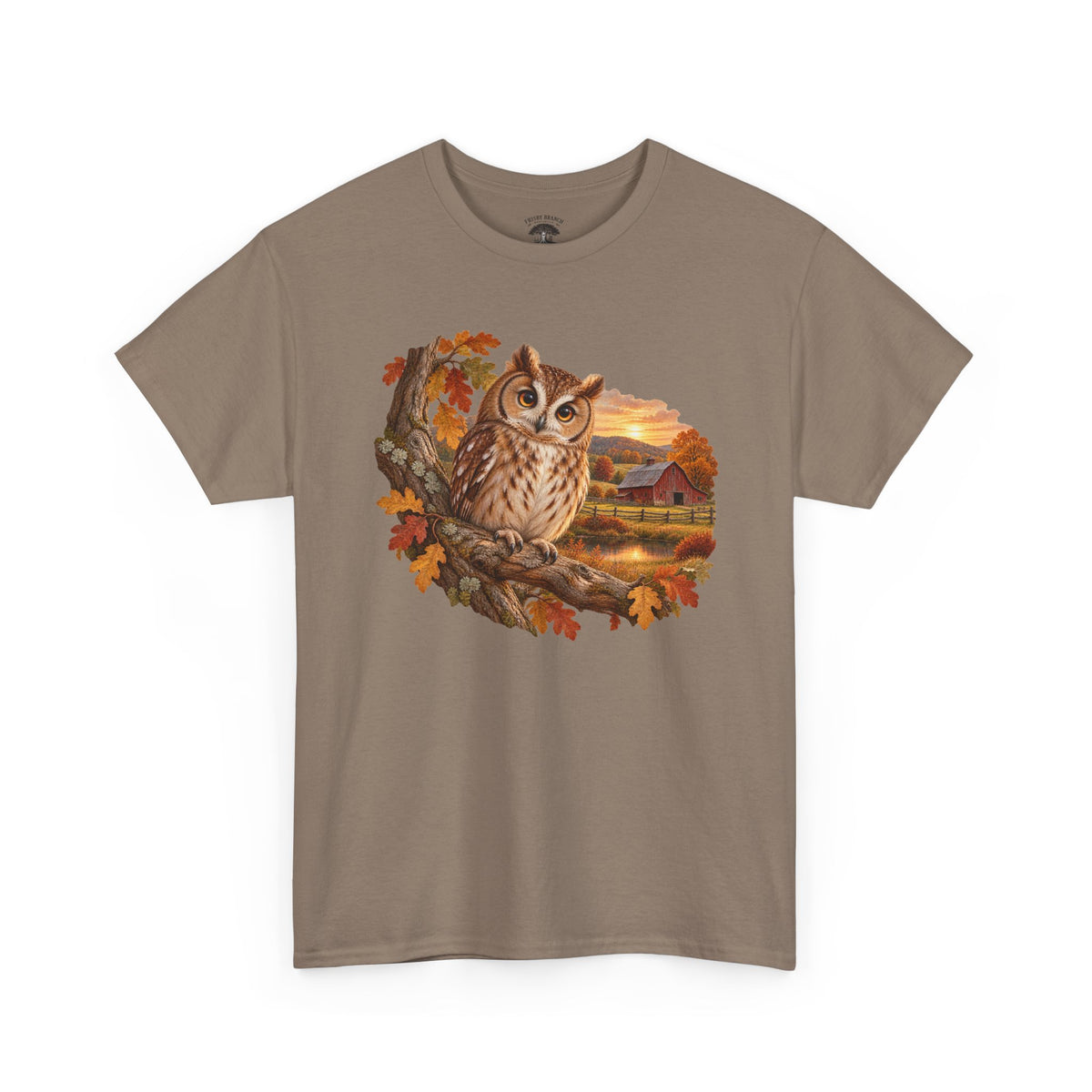 Owl Autumn Tee — Vintage Fall Owl Graphic T-Shirt