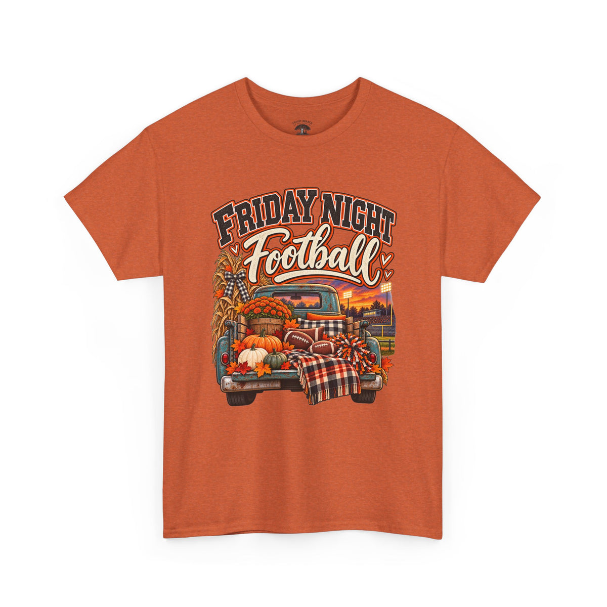 Friday Night Football Vintage Truck Tee – Fall Tailgate & Game Day Shirt