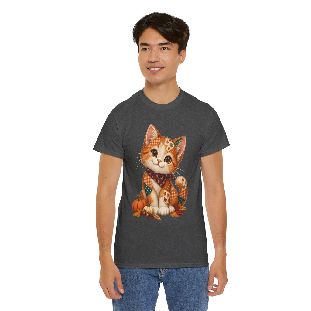 Patchwork Fall Kitten T-Shirt