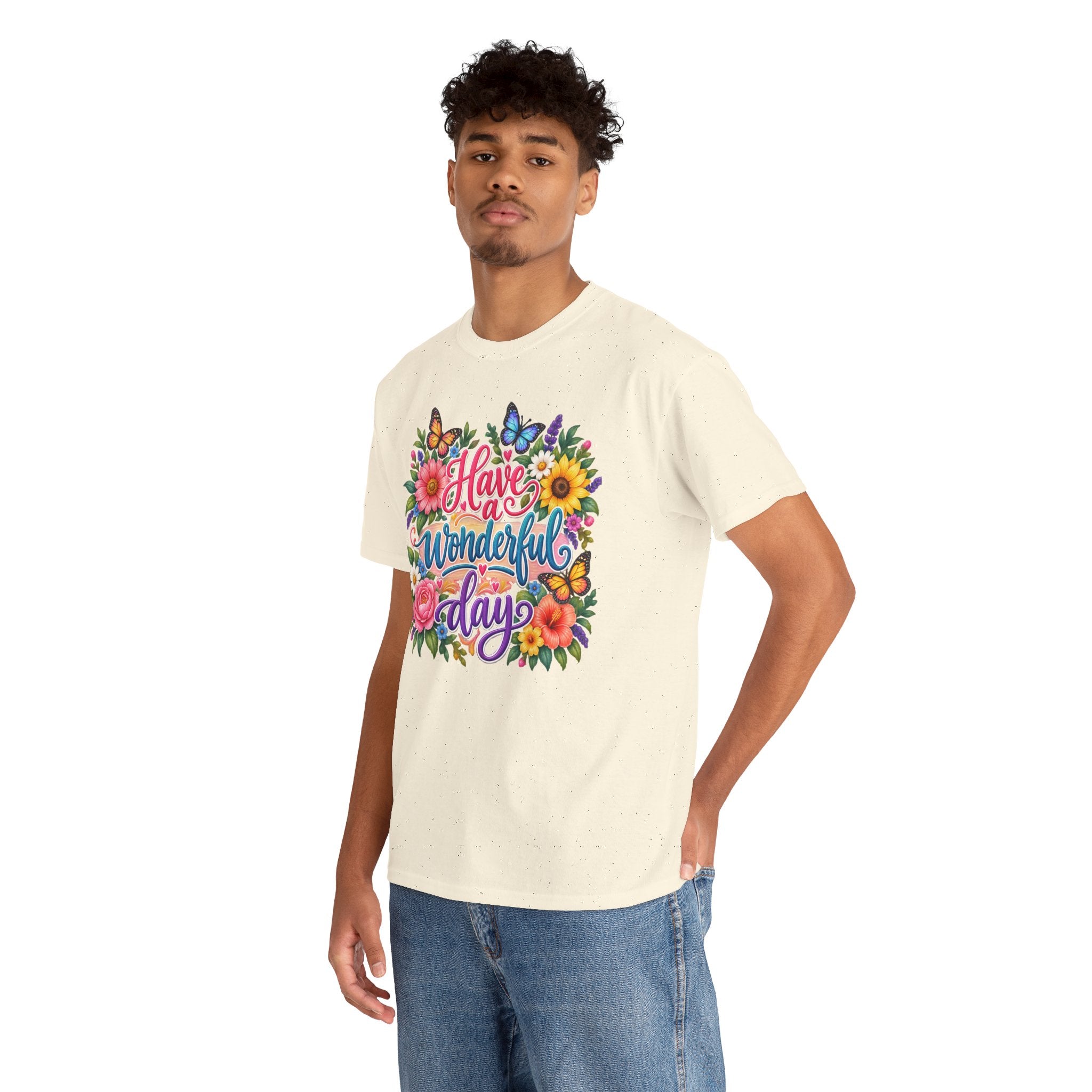 Have a Wonderful Day Floral T-Shirt
