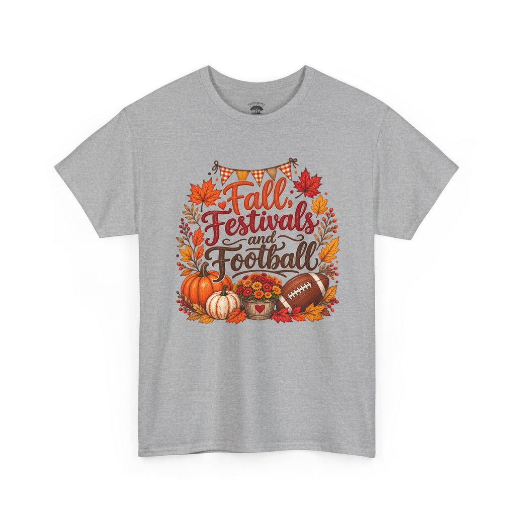 Fall, Festivals and Football Heavy Cotton Tee
