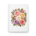 Floral Roses Hardcover Journal — Matte Keepsake Notebook