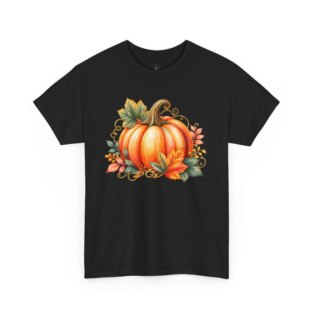 Pumpkin Autumn Graphic Tee — Fall Harvest Shirt