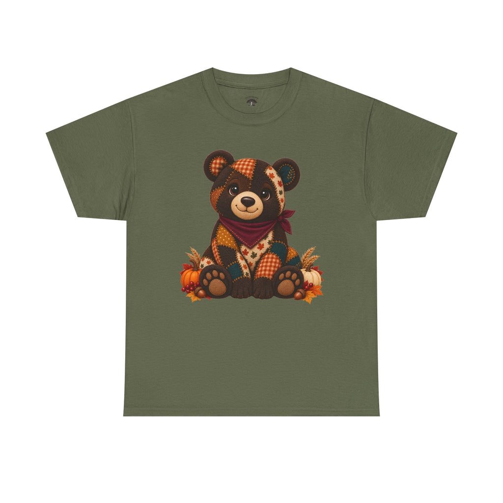 Patchwork Fall Bear T-Shirt