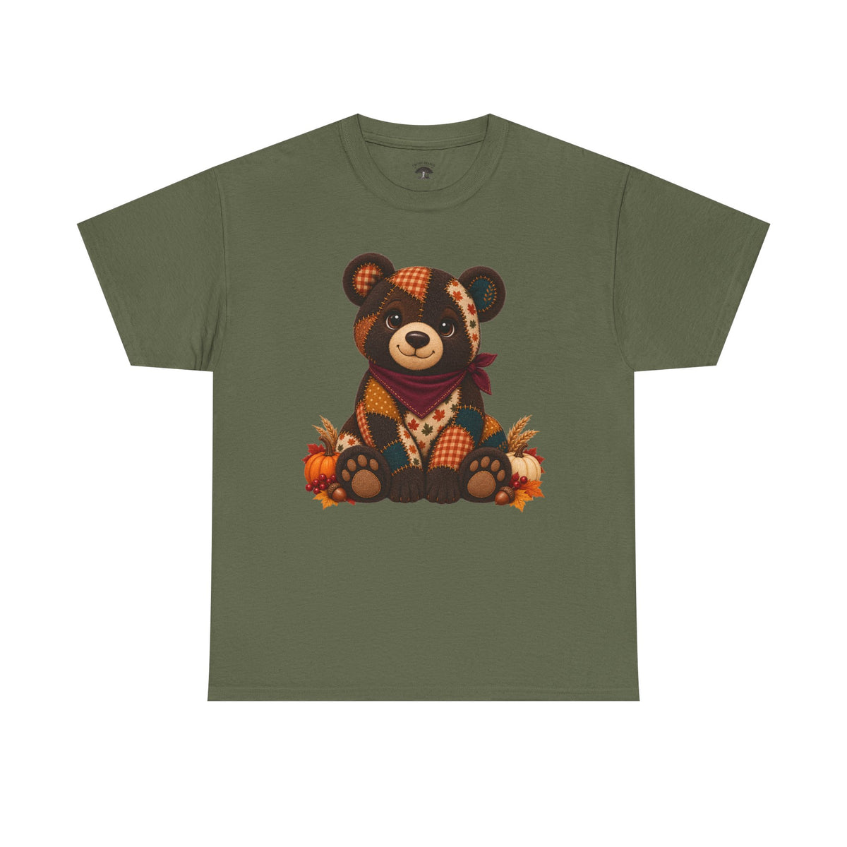 Patchwork Fall Bear T-Shirt
