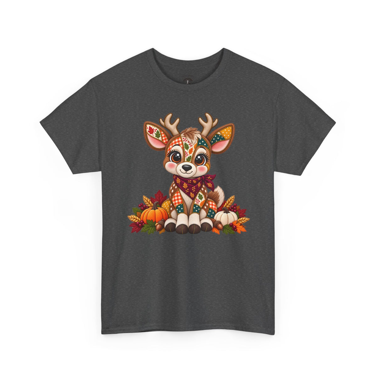 Patchwork Fall Deer T-Shirt