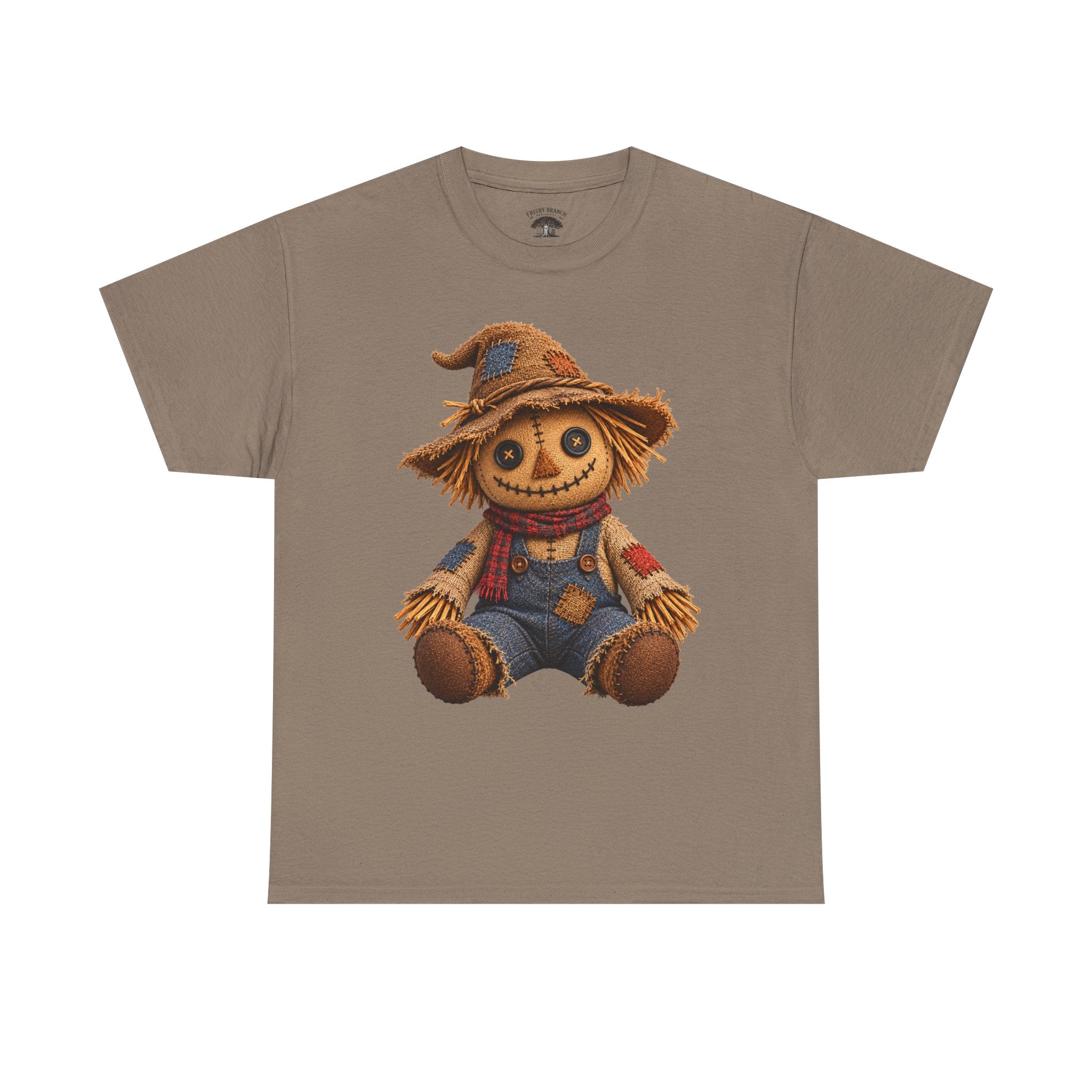 Scarecrow Plush Halloween T-Shirt — Cute Rustic Fall Pumpkin Tee