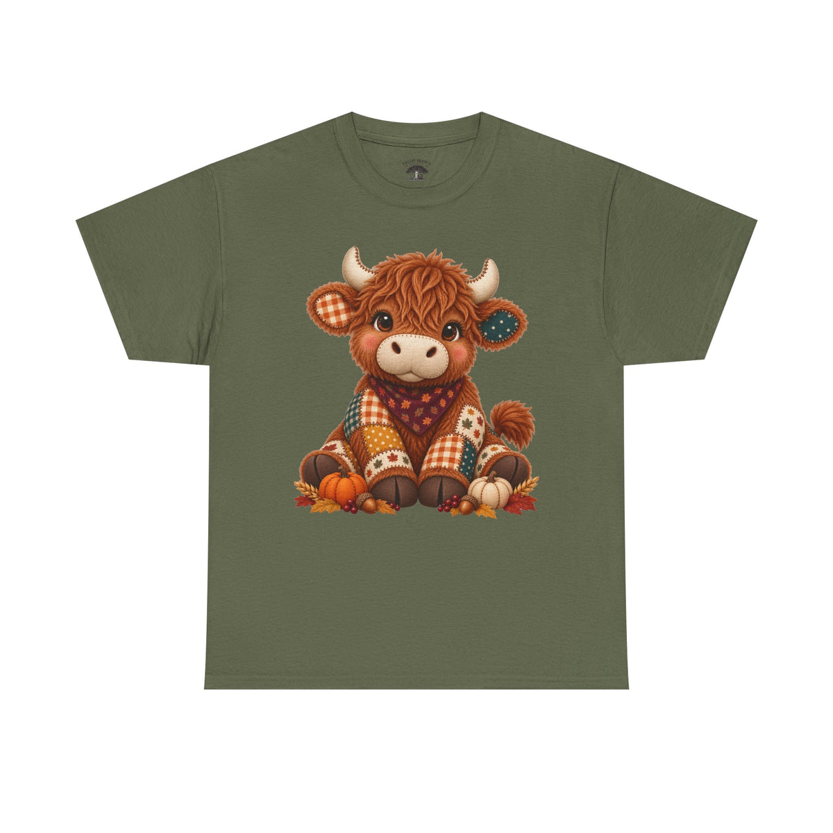 Patchwork Fall Cow T-Shirt