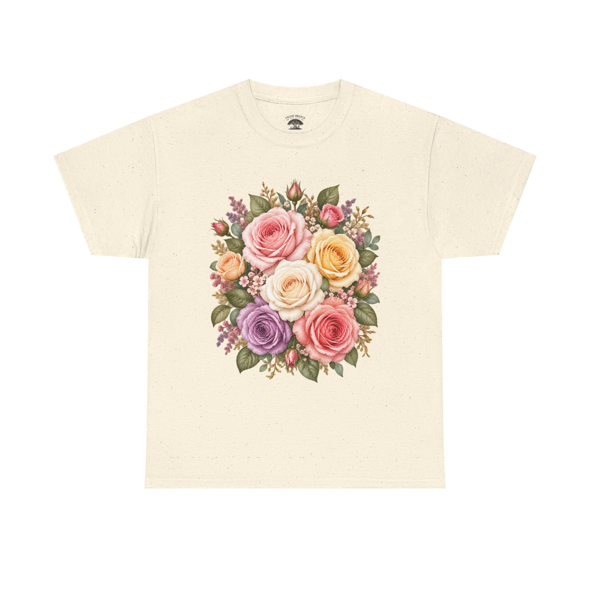 Floral Rose Bouquet T‑Shirt — Vintage Pastel Garden Tee