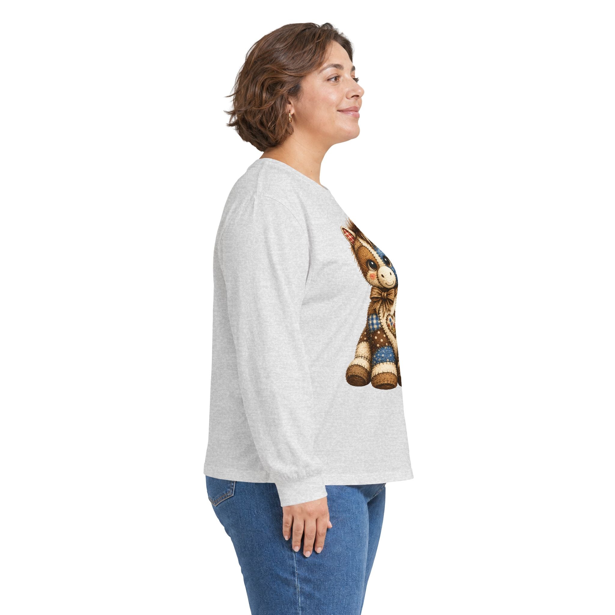 Patriotic Patchwork Pony Long Sleeve Tee