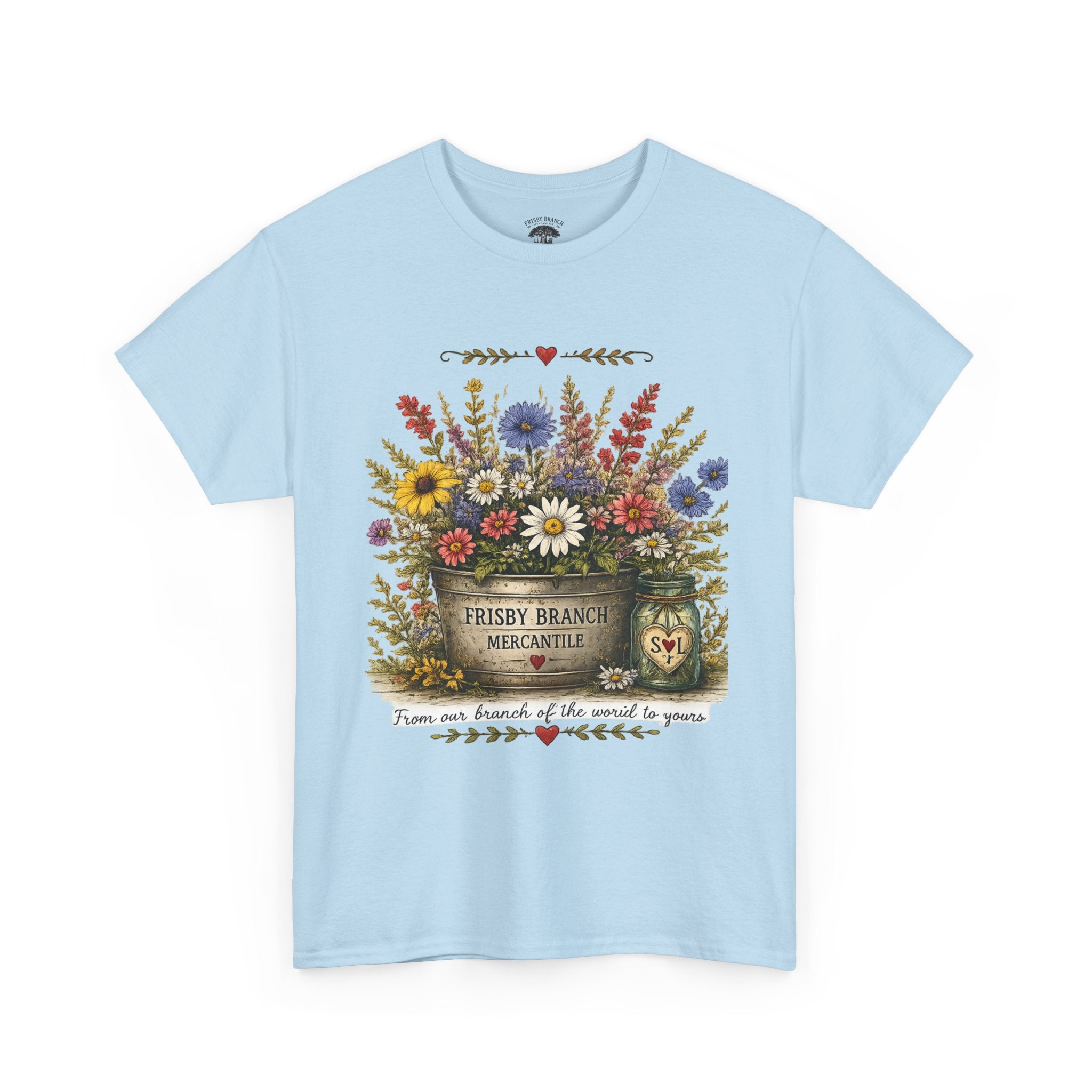 Wildflower Bouquet Tee | Country Floral Shirt | Frisby Branch Mercantile