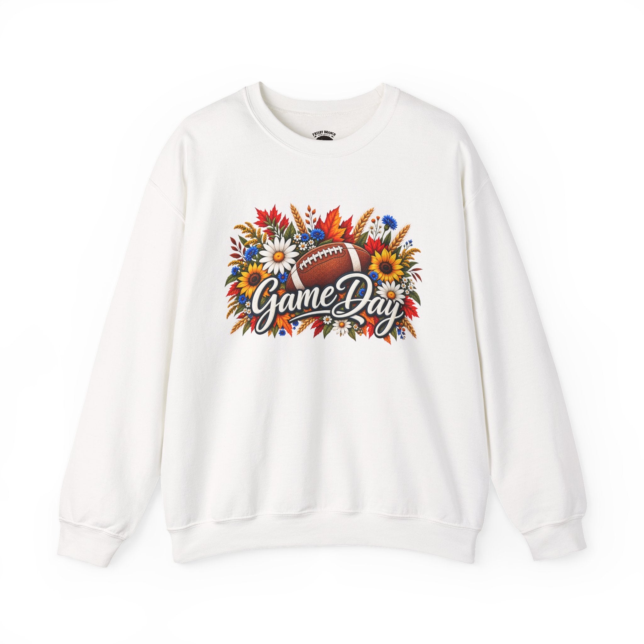 Game Day Floral Football Crewneck Sweatshirt