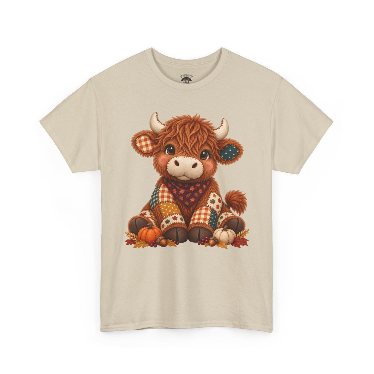 Patchwork Fall Cow T-Shirt