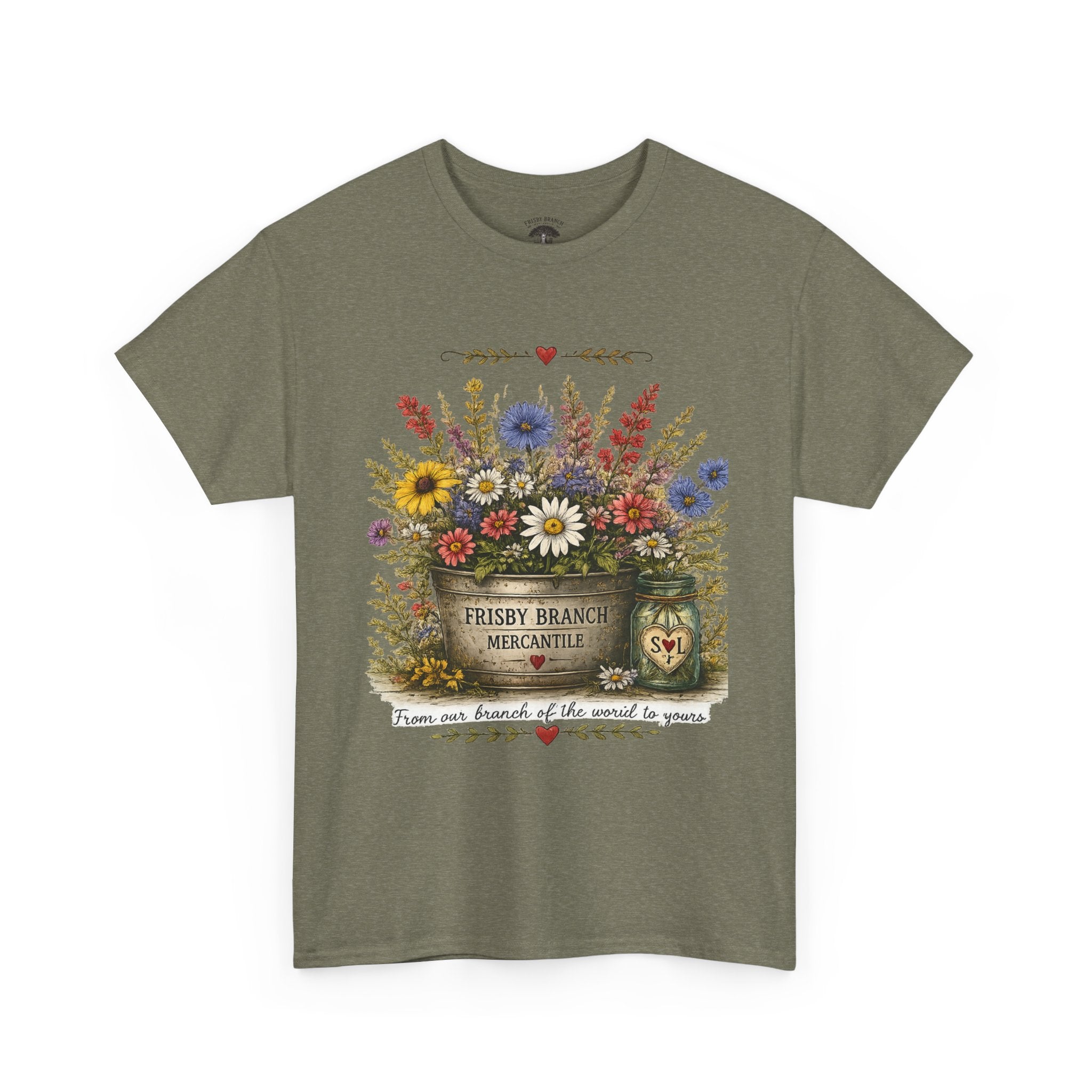 Wildflower Bouquet Tee | Country Floral Shirt | Frisby Branch Mercantile