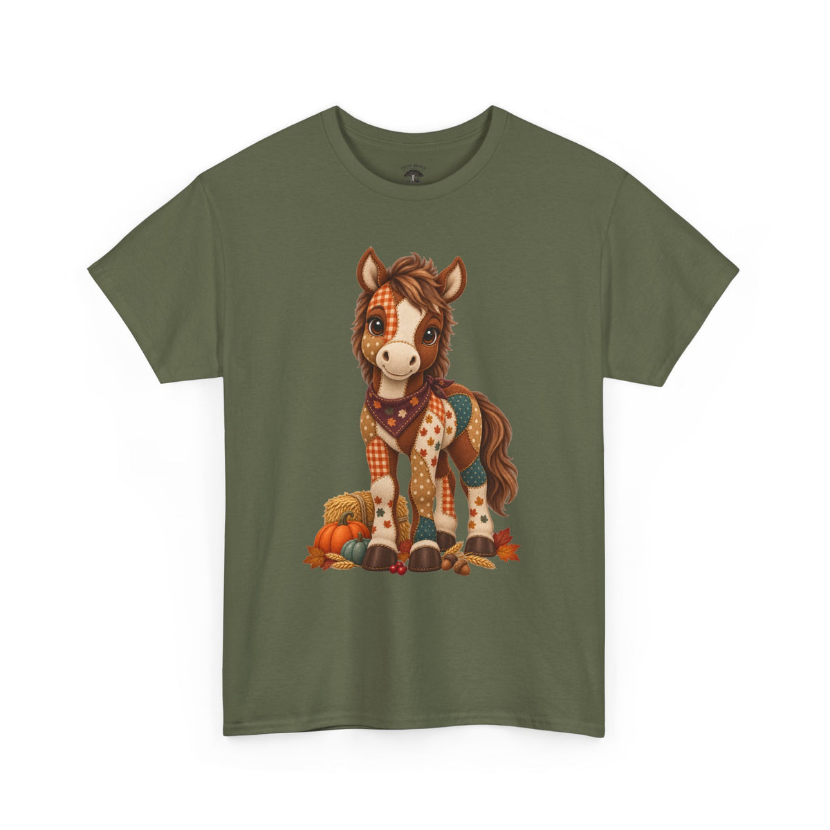 Patchwork Fall Horse T-Shirt