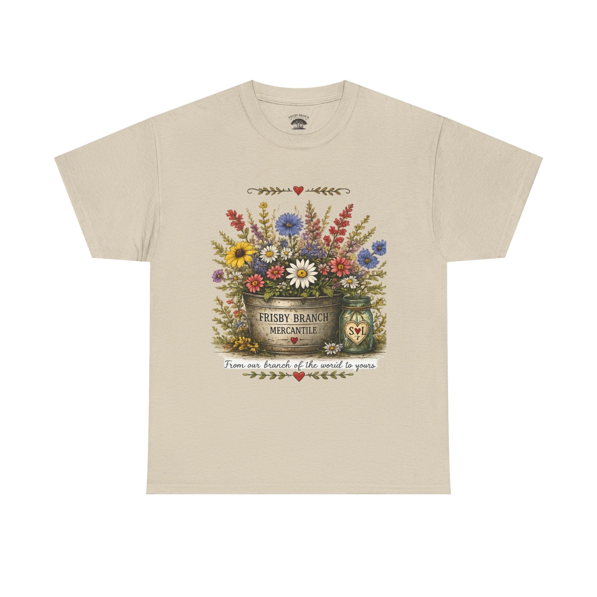 Wildflower Bouquet Tee | Country Floral Shirt | Frisby Branch Mercantile