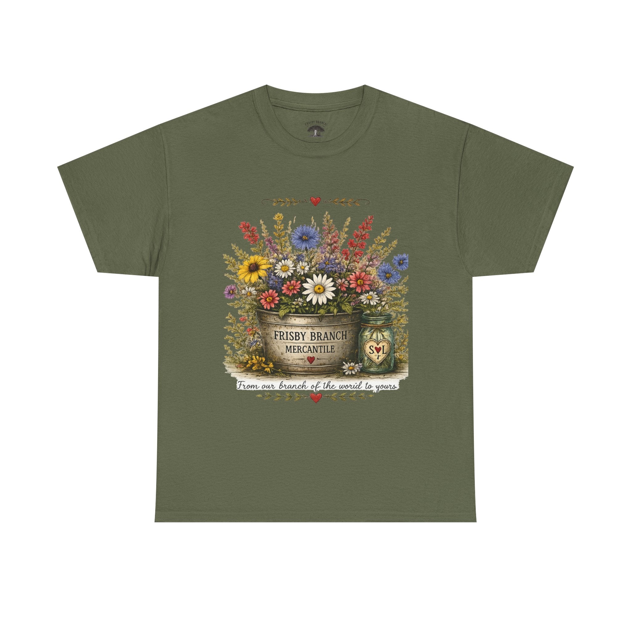 Wildflower Bouquet Tee | Country Floral Shirt | Frisby Branch Mercantile