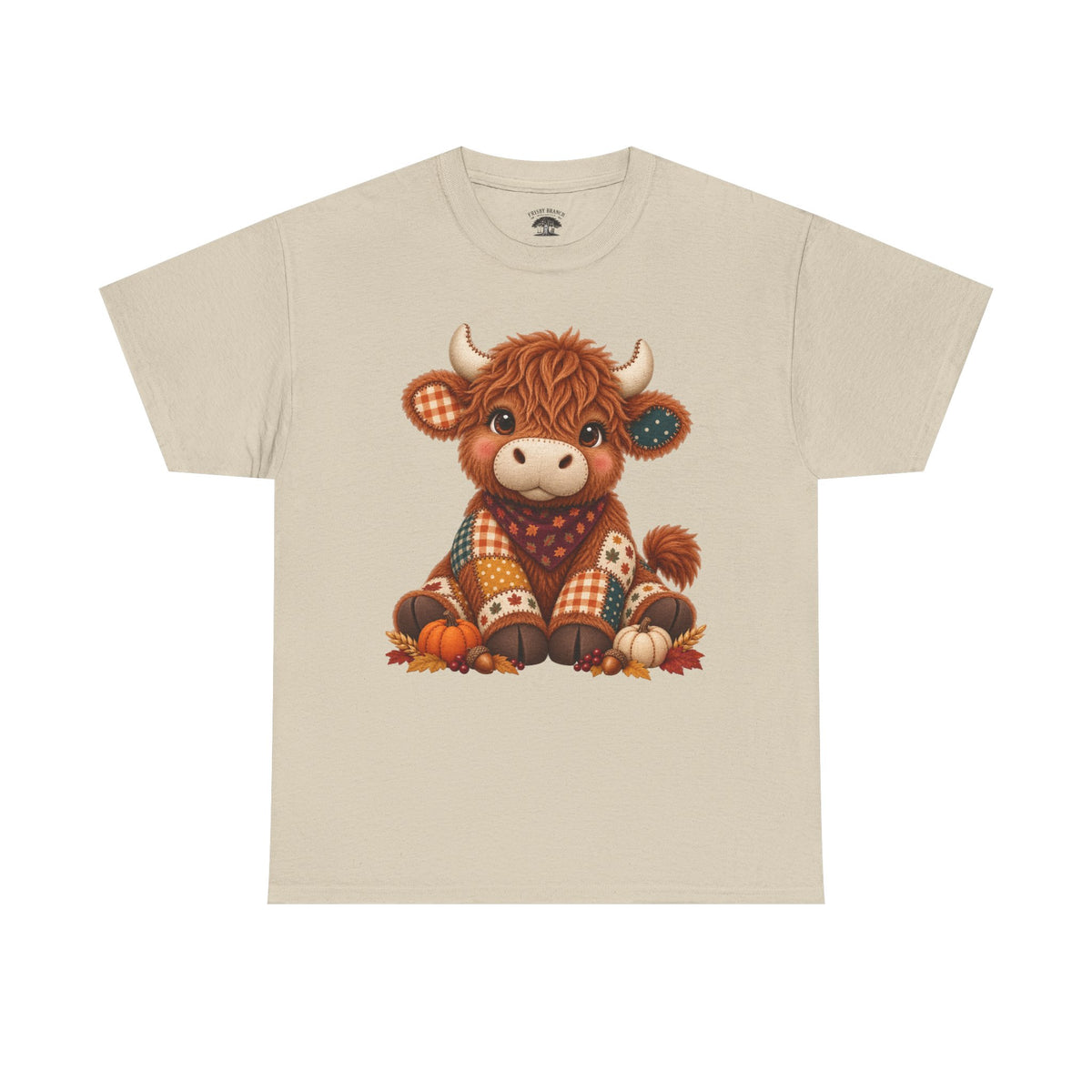 Patchwork Fall Cow T-Shirt