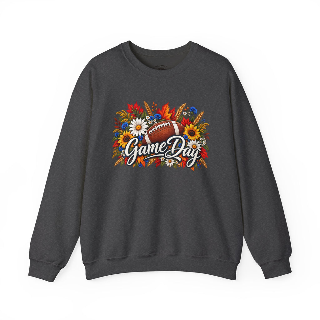 Game Day Floral Football Crewneck Sweatshirt