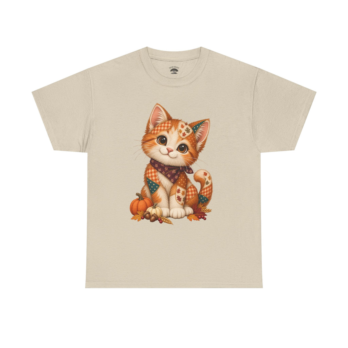 Patchwork Fall Kitten T-Shirt