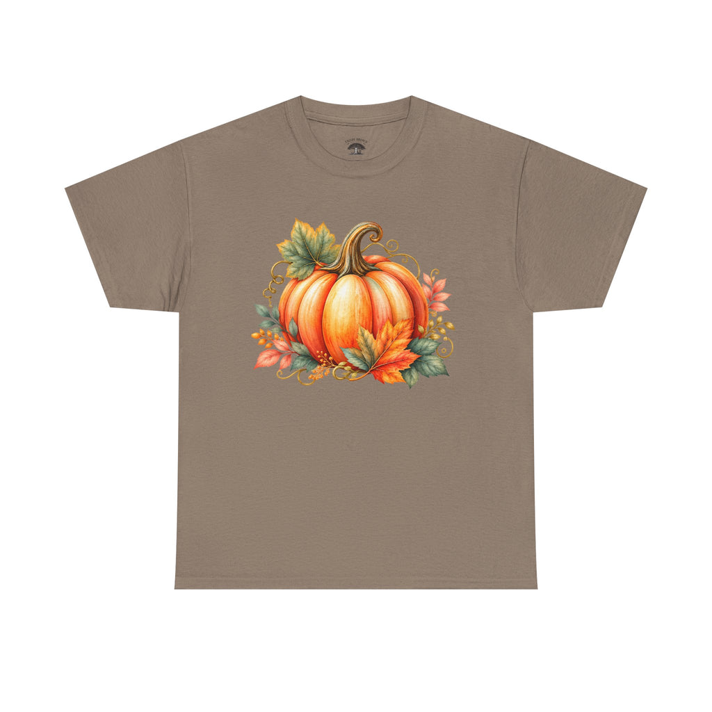 Pumpkin Autumn Graphic Tee — Fall Harvest Shirt