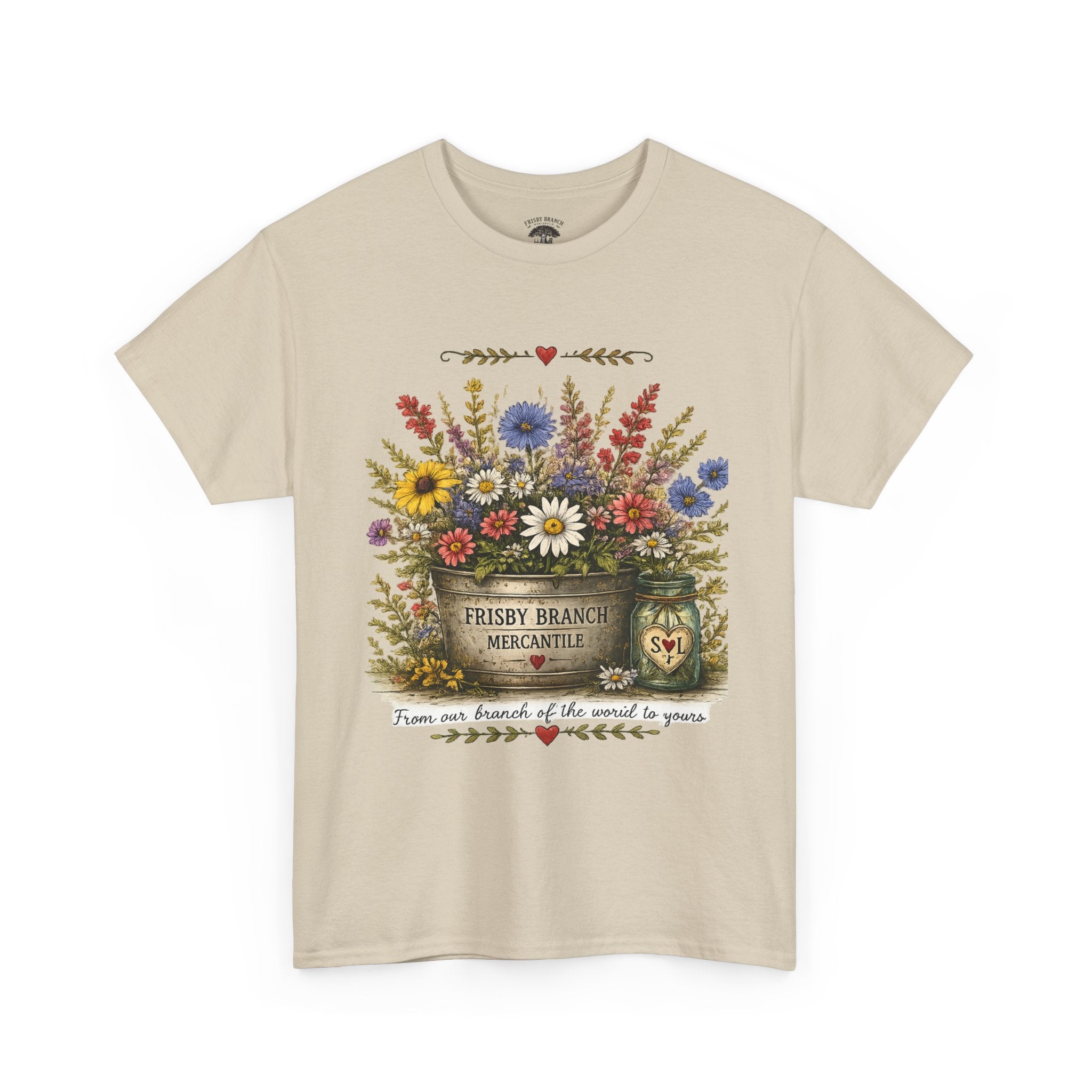 Wildflower Bouquet Tee | Country Floral Shirt | Frisby Branch Mercantile