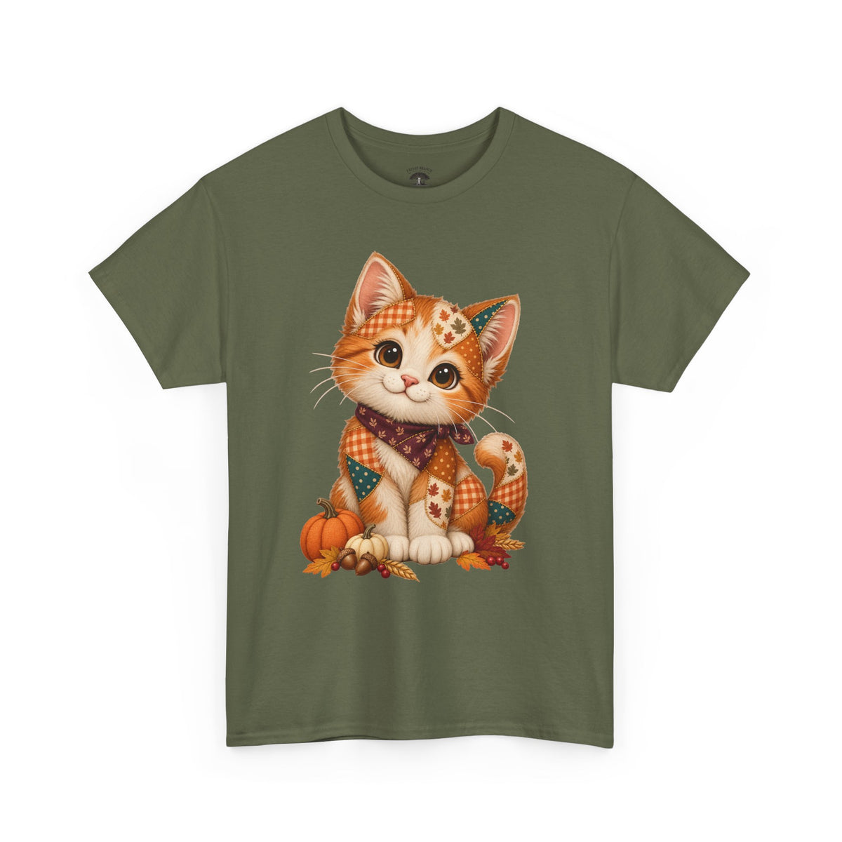 Patchwork Fall Kitten T-Shirt