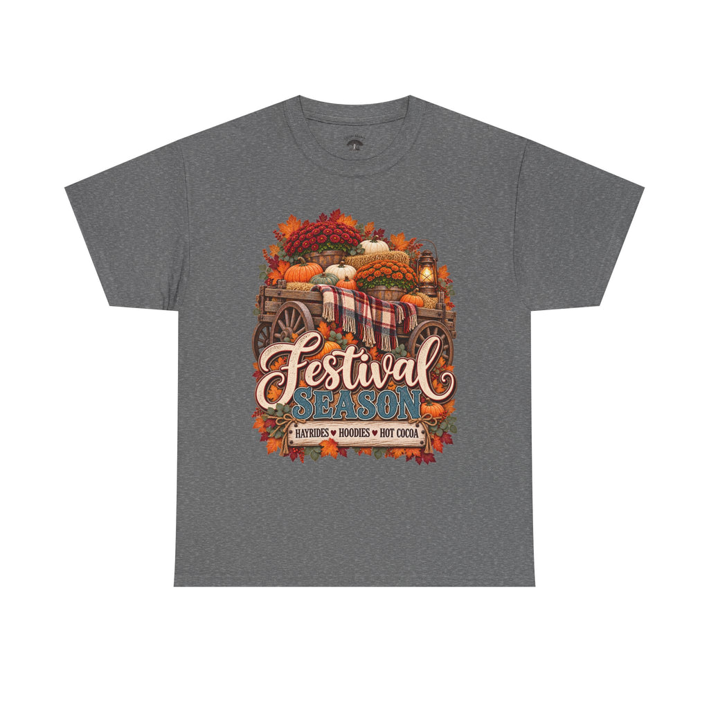 Festival Season Pumpkin Wagon T‑Shirt