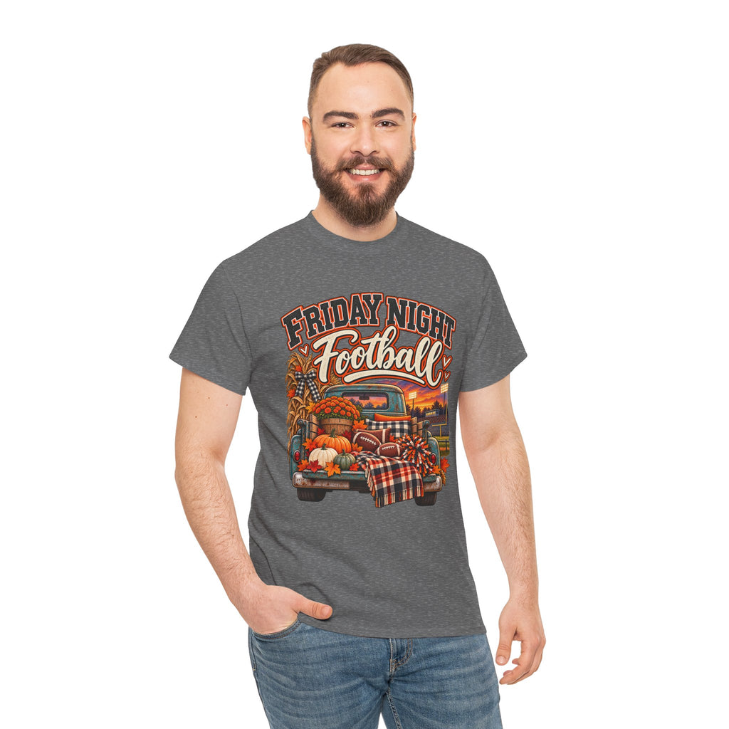 Friday Night Football Vintage Truck Tee – Fall Tailgate & Game Day Shirt