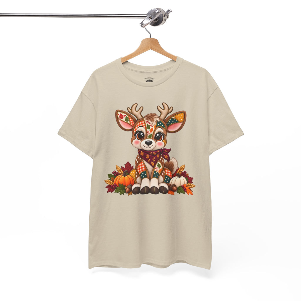 Patchwork Fall Deer T-Shirt