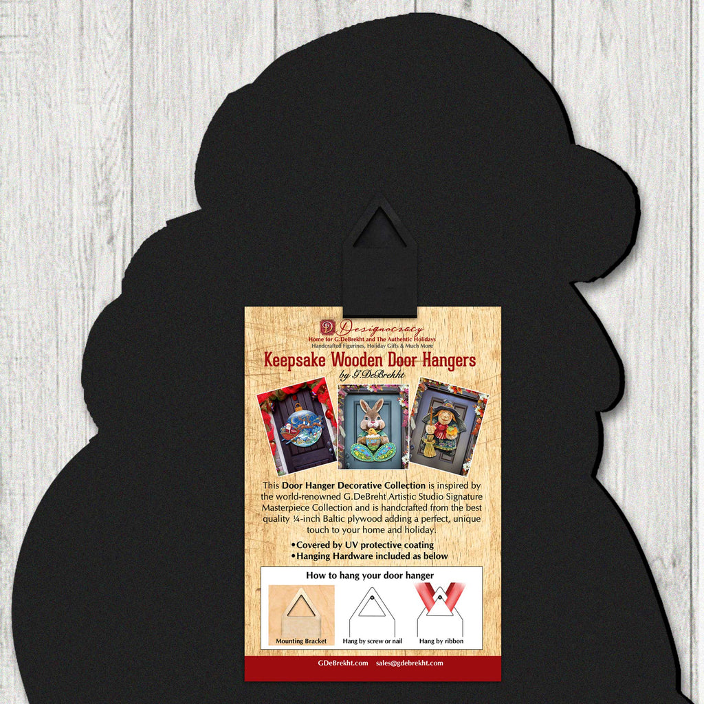 Thanksgiving Turkey Wooden Door Hanger – Handcrafted Wooden Fall Door Décor - 8652900H